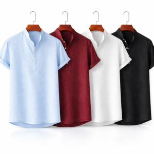 Premium Cotton Henley katua shirt