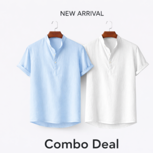 Premium Cotton Henley katua shirt