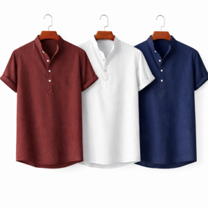 Premium Cotton Henley katua shirt
